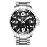 Relogio Masculino Stuhrling Regata 842 Quartzo 43mm, Prata E Preto