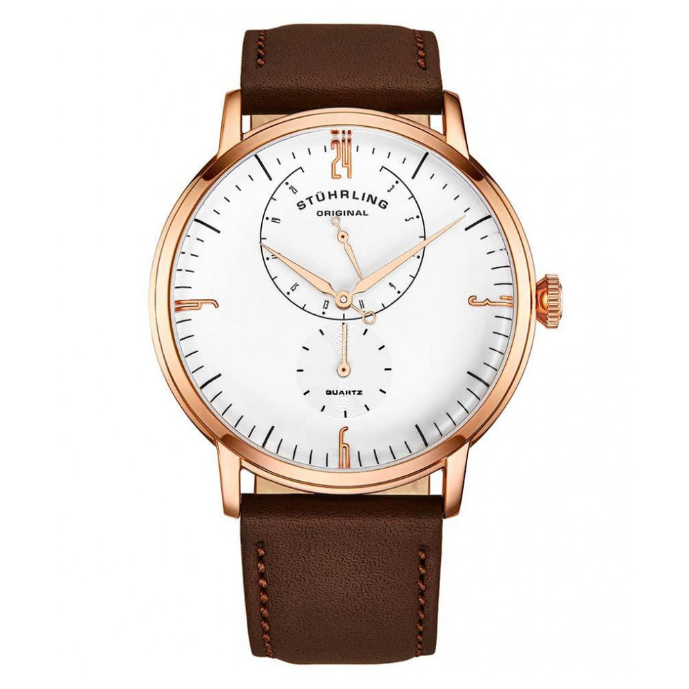 Relogio Masculino Stuhrling 793a Quartzo 38mm, Prata