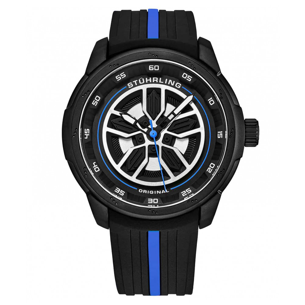 Relogio Masculino Stuhrling Aviador 984 Quartzo 44mm, Preto