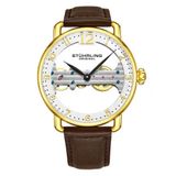 Relogio Masculino Stuhrling Ponte 3914 Quartzo 42mm, Dourado