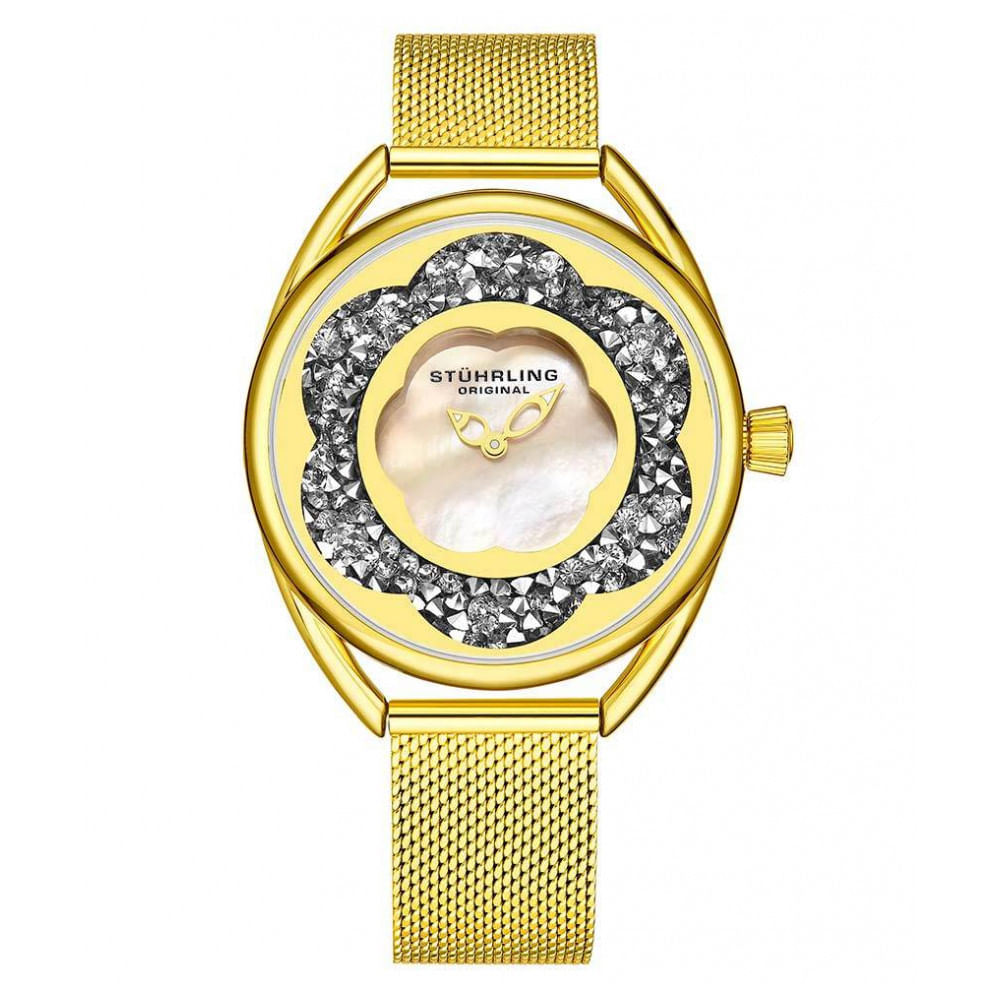 Relogio Feminino Stuhrling Lily 995m Quartzo 38mm, Dourado Classico