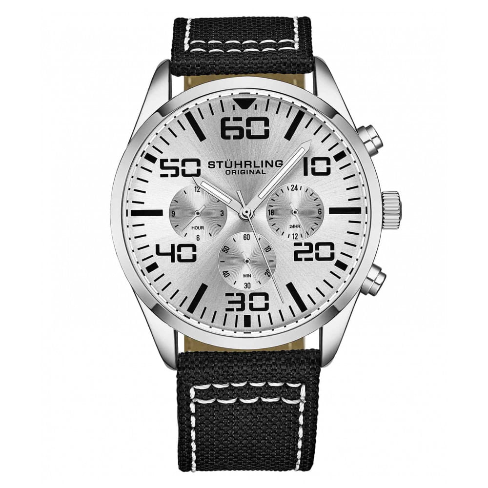 Relogio Masculino Stuhrling Tolero 4001 Quartzo 42mm, Preto