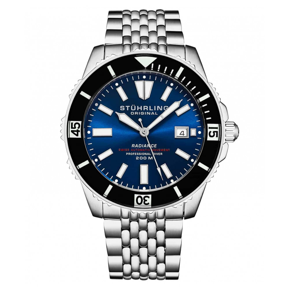 Relogio Masculino Stuhrling 1006.03 Automatico 43mm, Prata