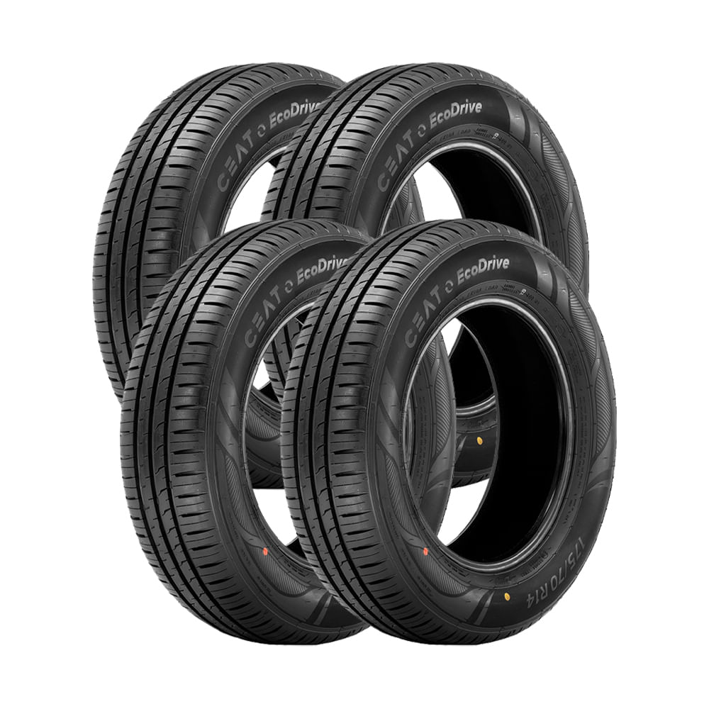 Jogo 4 Pneus Ceat Aro 14 Ecodrive 175/70r14 88t Xl