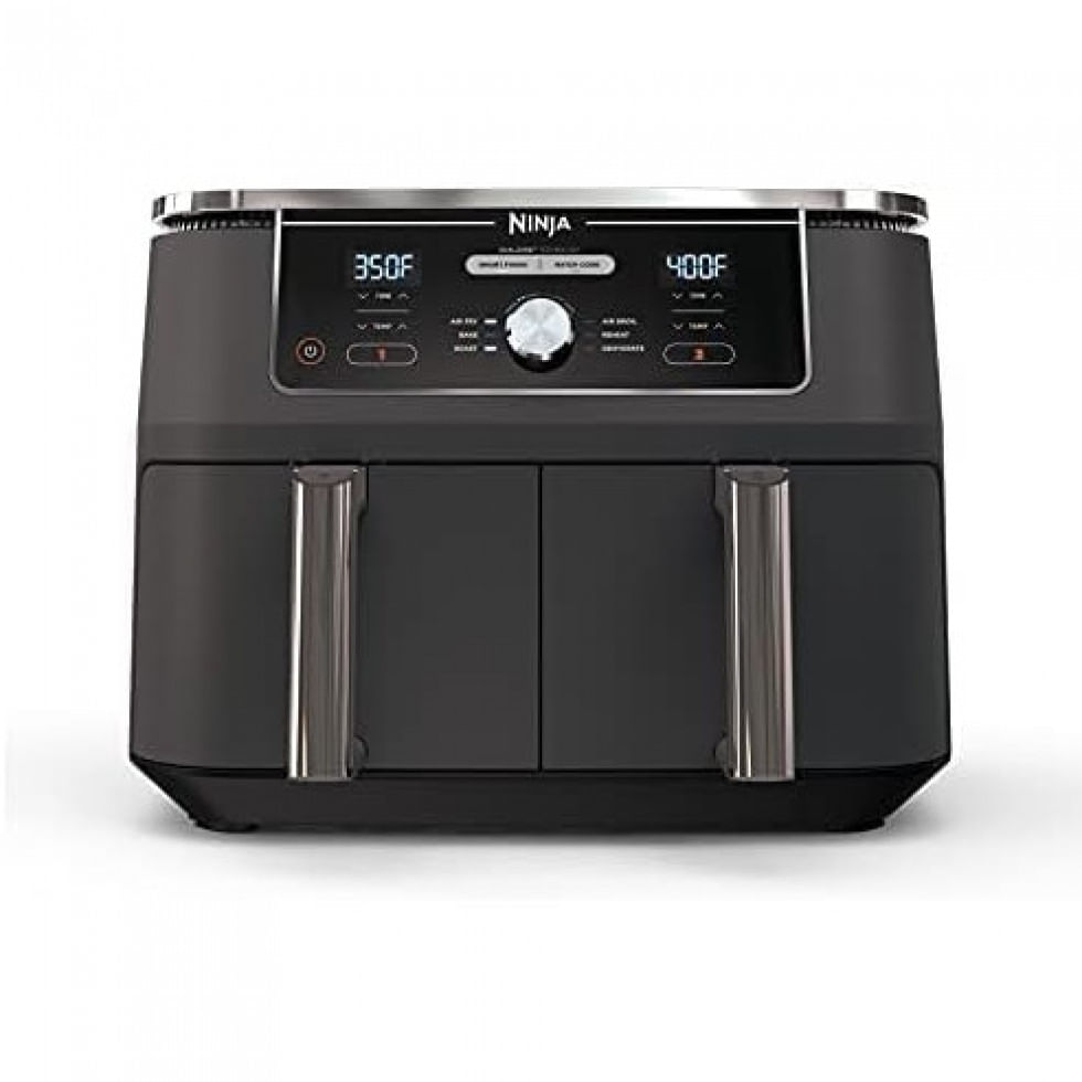 Fritadeira Eletrica Airfryer 10 Em 1 Capacidade 10l, Com Tela Led, 110v, Ninja Dz401, Preto