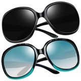 Oculos De Sol Feminino Polarizados Com Protecao Uv, Joopin D06, 2 Unidades, Preto E Verde Degrade