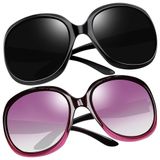 Oculos De Sol Feminino Polarizados Com Protecao Uv, Joopin D09, 2 Unidades, Preto E Roxo Gradiente