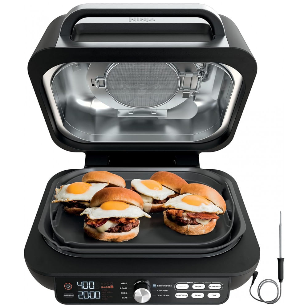 Fritadeira Eletrica Airfryer 7 Em 1, Capacidade 4l Com Painel Digital, 110v, Ninja Ig651, Preto