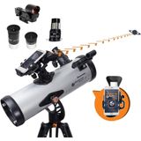 Telescópio Astronômico 40x100 Com Aplicativo Starsense, Celestron Starsense Explorer Lt 114az, Cinza