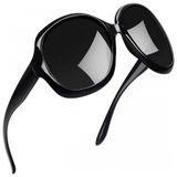 Oculos De Sol Feminino Com Protecao Uv, Joopin B20, Preto E Cinza