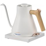 Chaleira Elétrica 0,9l Com Bico Ultra Fino E Controle Preciso De Fluxo De Água, 110v 1200w, Intasting, Branca