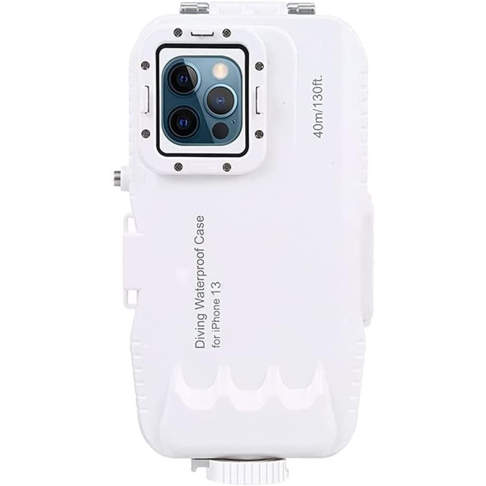 Capinha Compativel Com Iphone 12 Pro A Prova D Com Vidro Temperado, Mixneer, Branco