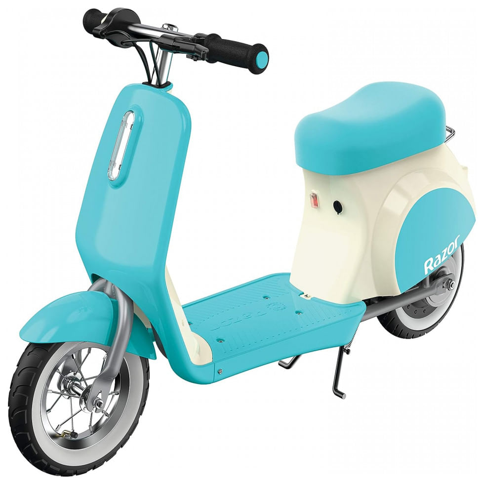 Moto Eletrica Infantil 12v Recarregavel, Ate 3 Km Por Hora, Com Luz Led, Razor 15130894, Azul