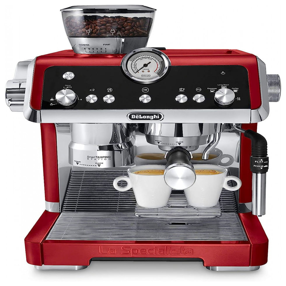 Cafeteira Eletrica Expresso Manual Reservatorio 2 L 19 Bar De Pressao, 110v, Delonghi Ec9335r, Vermelho