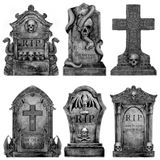 Kit Lápides De Cemitério Para Decoração De Halloween, 6 Unidades