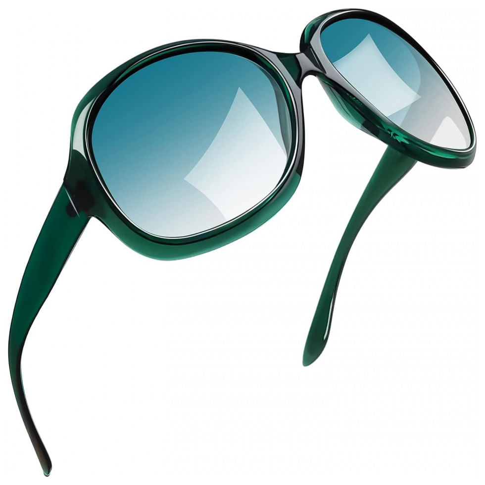 Oculos De Sol Feminino Com Protecao Uv, Joopin B17, Verde Claro