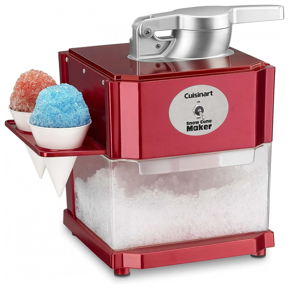 Maquina De Raspadinha Com Suporte Para Cone, 110v, Cuisinart Scm 10p1, Vermelho