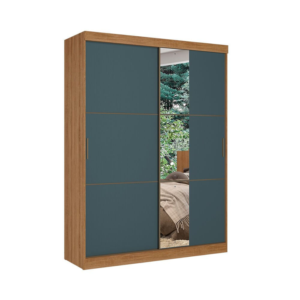 Guarda-roupa / Roupeiro Thb Comfort Slim Glass Com 2 Portas E Espelho