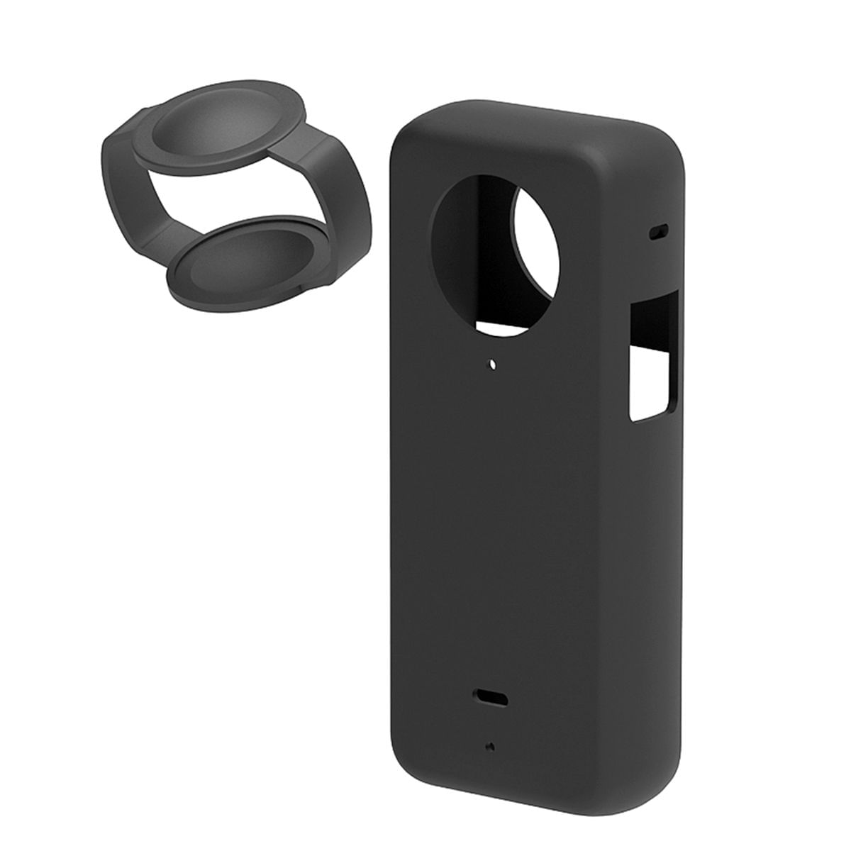Capa De Silicone Com Proteção De Lentes Para Câmera Insta360 X3