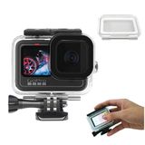 Caixa Estanque Para Gopro 9/10/11/12 Black + Tampa Touch