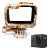 Suporte Armação Moldura Frame Camuflado Marrom Gopro Hero 8