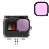 Filtro Mergulho Magenta Para Gopro 9, 10, 11 E 12 Black