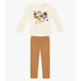 Conjunto Infantil Blusa Com Legging Trick Nick Bege 14
