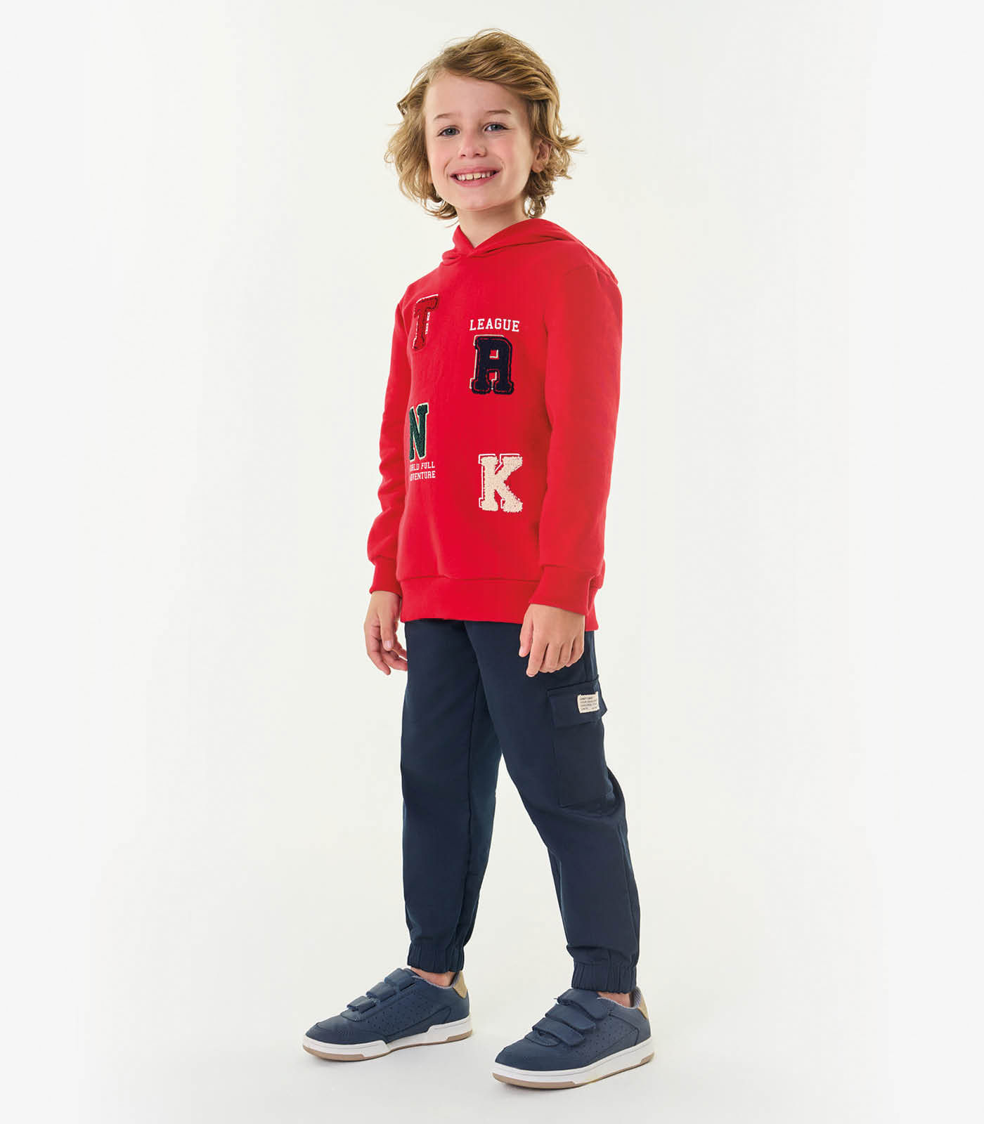 Conjunto Infantil Blusão Com Calça Trick Nick Vermelho 14