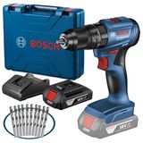 Parafusadeira Furadeira 18v Impacto Gsb185-li Bosch + Kit-bivolt