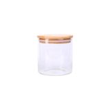 Pote Hermético Para Alimentos Condimentos Temperos Pequeno 500ml Tampa De Madeira Bambu