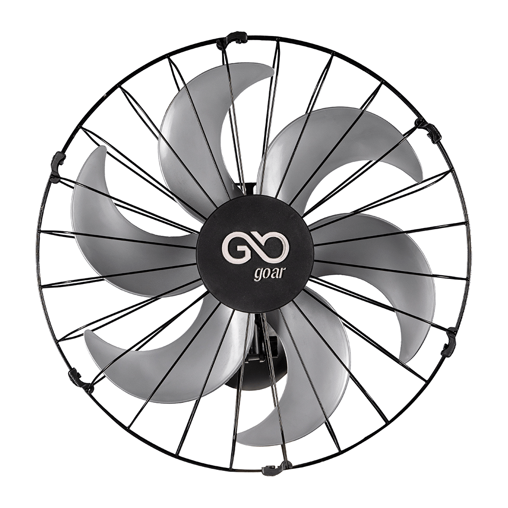 Ventilador Oscilante De Parede 50cm Goar Metal Preto 127v