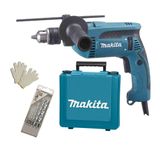 Furadeira Impacto 1/2 760w Makita Hp1640k + Acessórios 220v