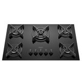 Cooktop Supreme 5 Bocas Com Mesa De Vidro E Tripla Chama Dako