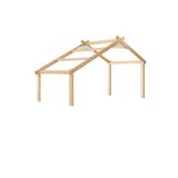 Telhado Para Cama Infantil V Prime House Casatema Branco/natural