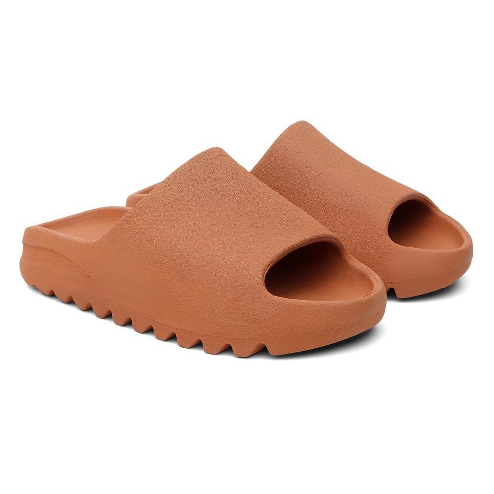 Chinelo Feminino Masculino Nuvem Slide Confortável Tratorado - Caramelo - 43/44