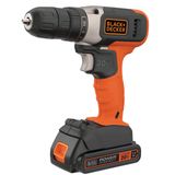 Parafusadeira Furadeira Sem Fio A Bateria 20v Max Íon Lítio 3/8 Pol. Vvr Black Decker Bcd702c1