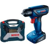 Furadeira Parafusadeira Bosch Gsr 1000 Smart E Jogo De Bits E Brocas X-line, 12 Volts