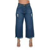 Calça Pantacourt Jeans Feminina Estilosa 38 Ao 56