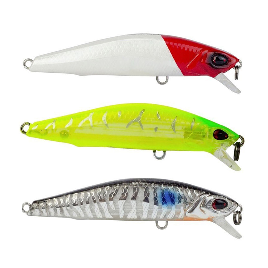 Kit 3 Iscas Artificiais Pesca Meia Água Marine Sports Raptor Minnow 90 9cm 11g