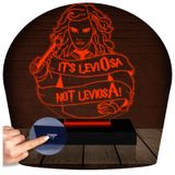 Luminária Led 3d | Harry Potter Hermione  Abajur Vermelho