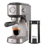 Kit Cafeteira Espresso Compacta E Moedor De Café Oster - 220v