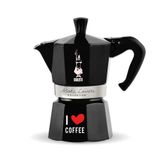 Cafeteira Italiana Moka Express 6 Xícaras Coffee Fest Preta Bialetti