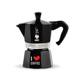 Cafeteira Italiana Moka Express 3 Xícaras Coffee Fest Preta Bialetti