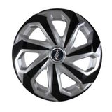 Calota Sportiva Modelo Spider Aro 15 Polegadas Silver/black Parafuso