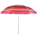 Guarda Sol Inox 2,40m Estampa Vermelha Importway