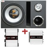 Caixa Trio Tornado Jbl 3000 + D405 + St400 + 2 Mod Taramps