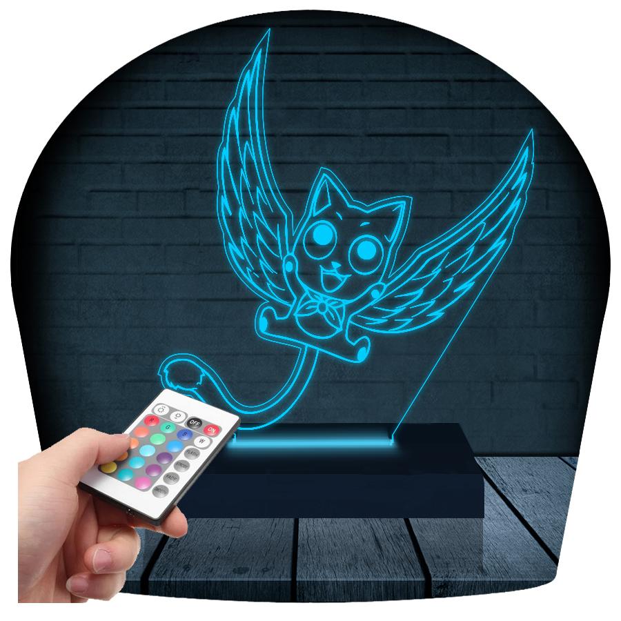 Luminária Led 3d Fairy Tail Abajur - 16 Cores - Carrefour