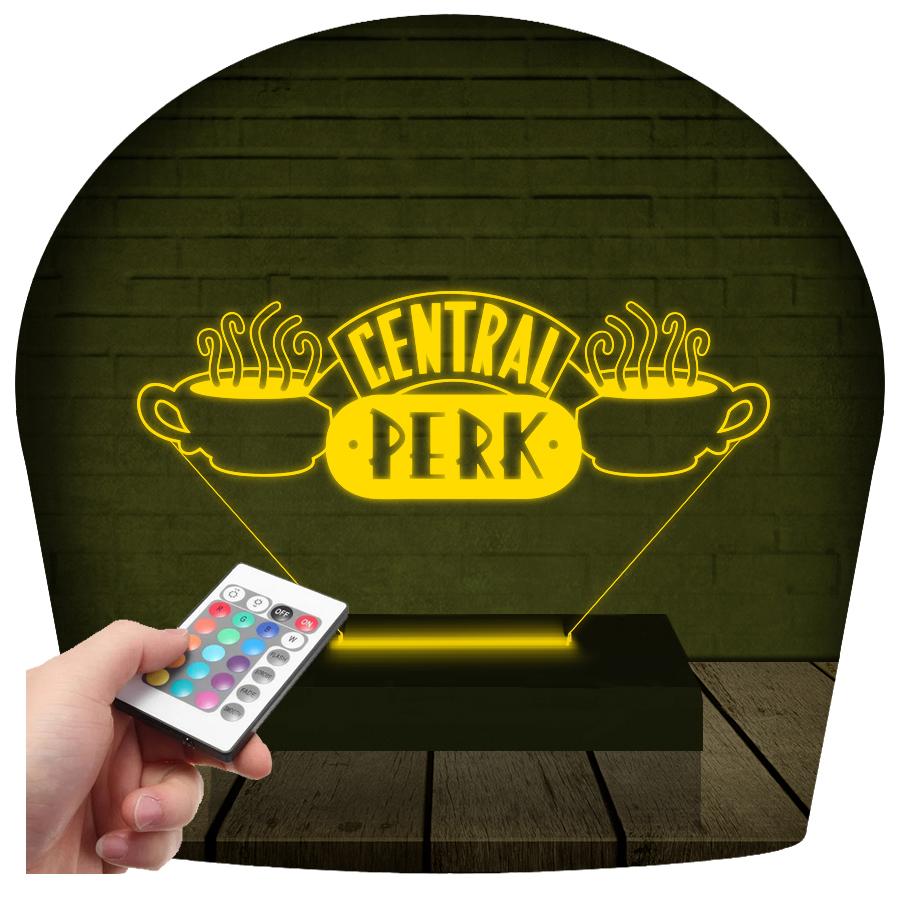 Luminária Led 3d Central Perk Friends - 16 Cores