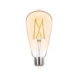 Lâmpada Led Stella Filamento Vintage St64 2w E27 Bivolt