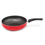 Frigideira Wok Multiflon Páprika Com Revestimento Ultra 7 Vermelha 28 Cm